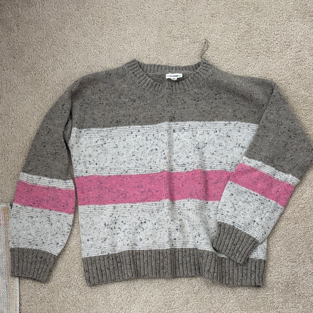 Eesome Heather Gray Knit Sweater